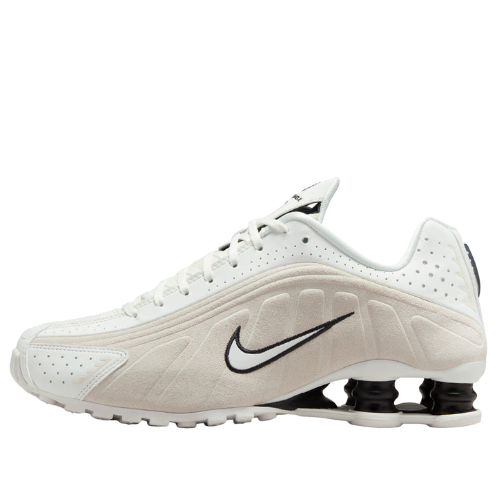 NIKE SHOX R4 WHITE BLACK SUEDE WOMENS