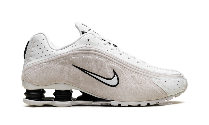 NIKE SHOX R4 WHITE BLACK SUEDE WOMENS