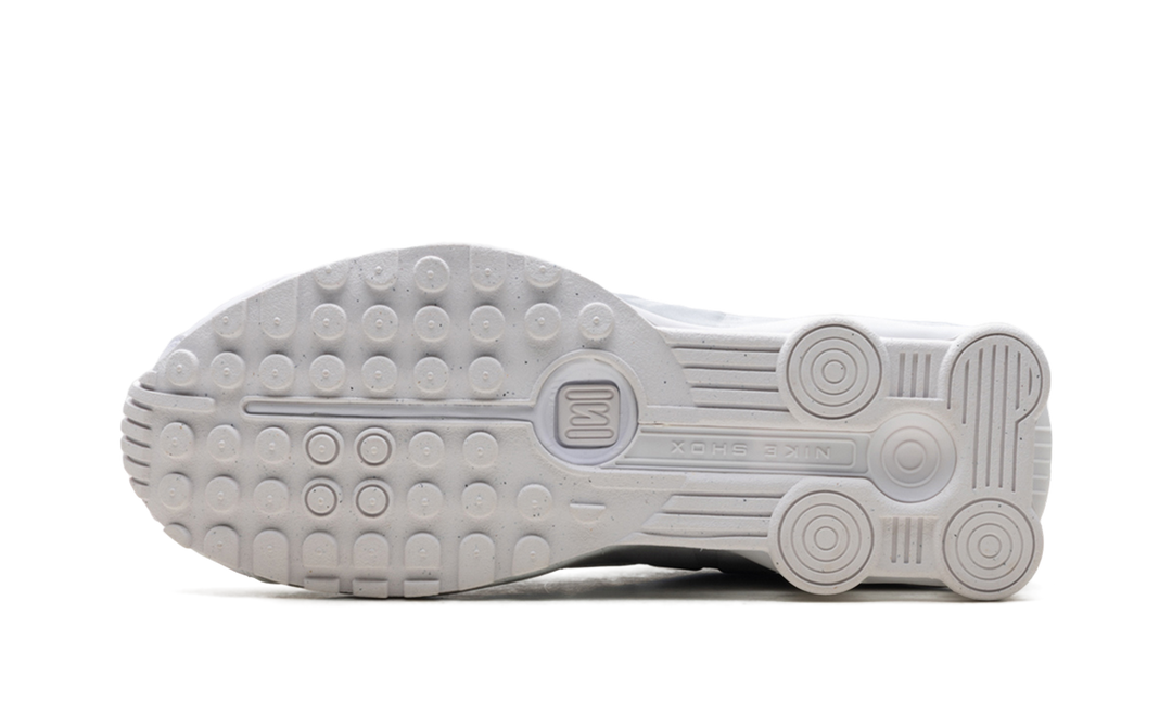 NIKE SHOX R4 WHITE BRIGHT CRIMSON METALLIC SILVER