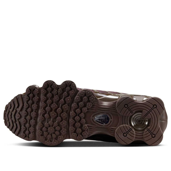 NIKE SHOX TL BAROQUE BROWN PLATINUM VIOLET METALLIC SILVER (WOMEN&