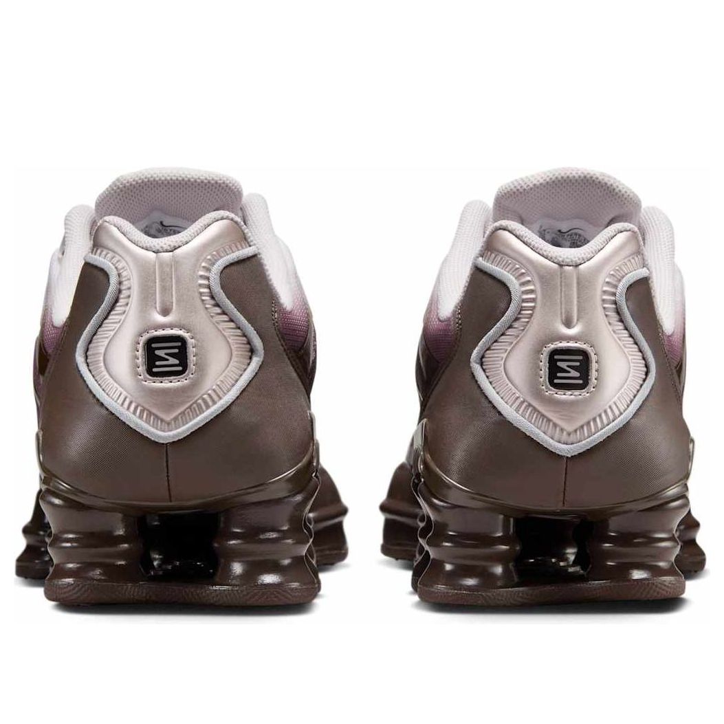 NIKE SHOX TL BAROQUE BROWN PLATINUM VIOLET METALLIC SILVER (WOMEN&