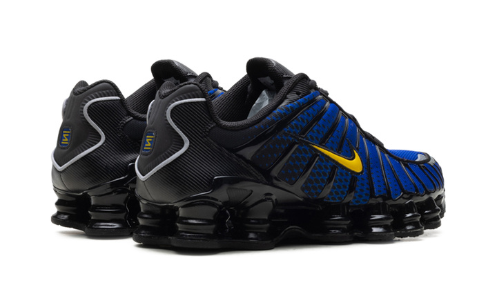 NIKE SHOX TL BLACK LYON BLUE VARSITY MAIZE