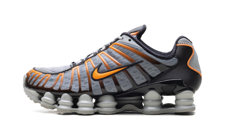 NIKE SHOX TL LIGHT SMOKE GREY BLACK BRIGHT MANDARIN