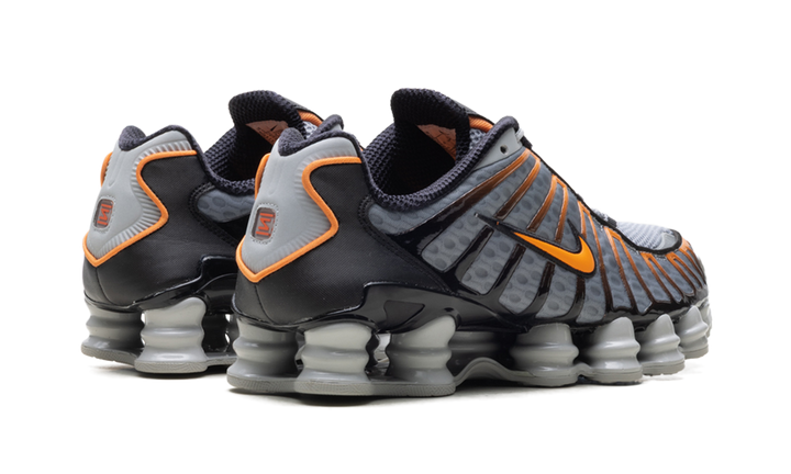 NIKE SHOX TL LIGHT SMOKE GREY BLACK BRIGHT MANDARIN