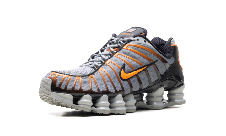 NIKE SHOX TL LIGHT SMOKE GREY BLACK BRIGHT MANDARIN