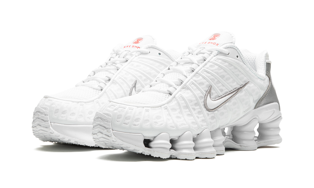 NIKE SHOX TL WHITE SILVER WOMENS