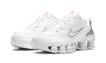 NIKE SHOX TL WHITE SILVER WOMENS — Stock