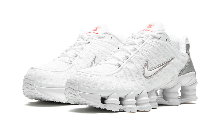 NIKE SHOX TL WHITE SILVER WOMENS