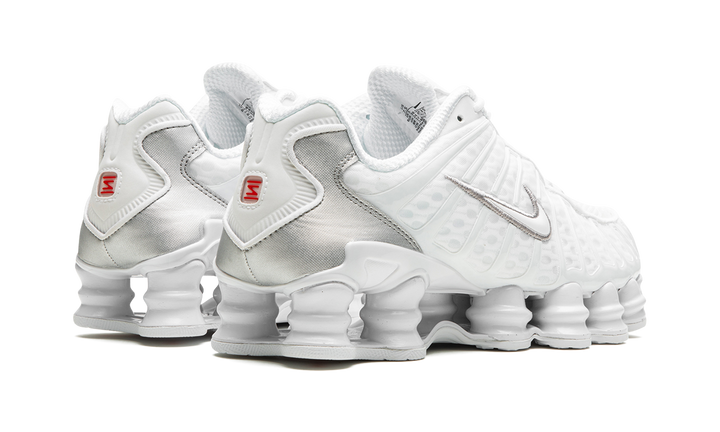NIKE SHOX TL WHITE SILVER WOMENS