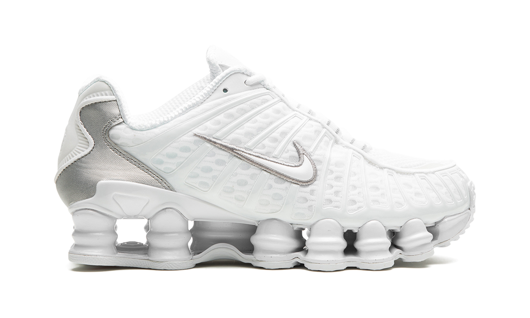NIKE SHOX TL WHITE SILVER WOMENS