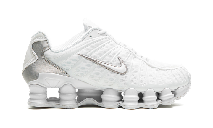 NIKE SHOX TL WHITE SILVER WOMENS
