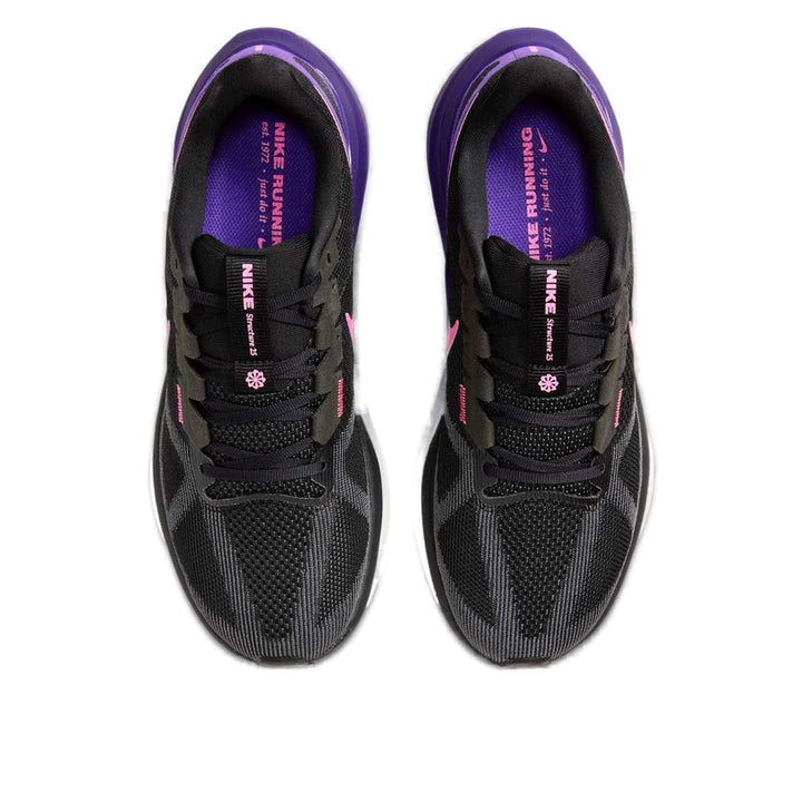 NIKE STRUCTURE 25 BLACK ANTHRACITE FIELD PURPLE LASER FUCHSIA