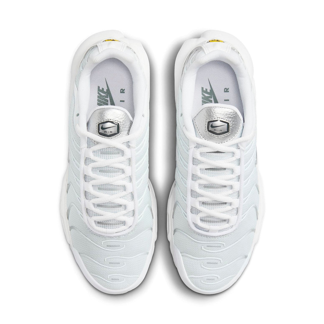 NIKE TN AIR MAX PLUS WHITE METALLIC SILVER WOMENS
