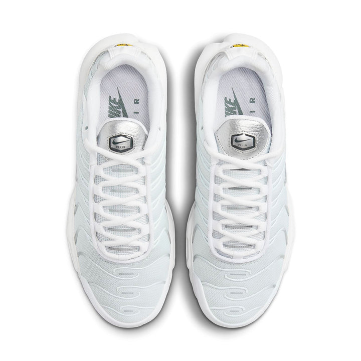 NIKE TN AIR MAX PLUS WHITE METALLIC SILVER WOMENS
