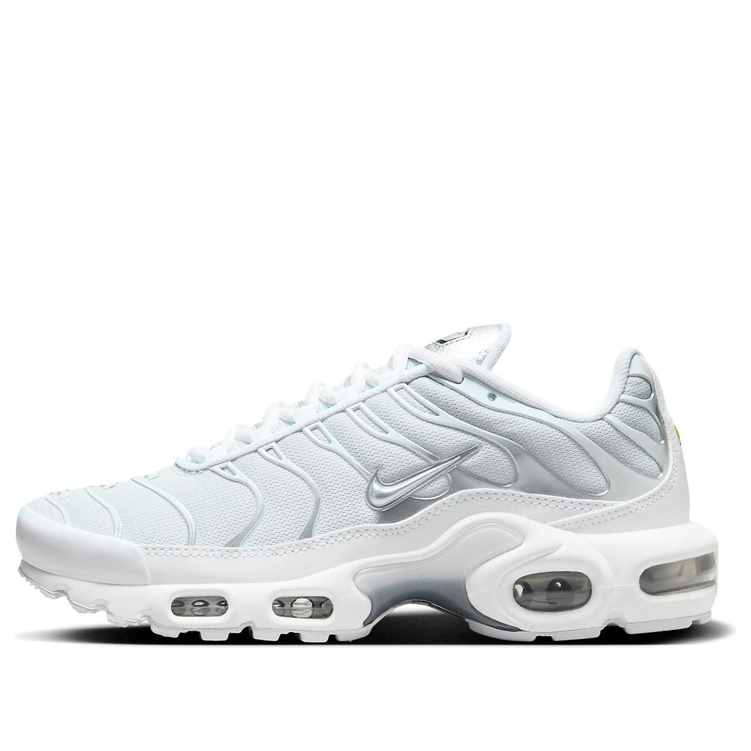 NIKE TN AIR MAX PLUS WHITE METALLIC SILVER WOMENS