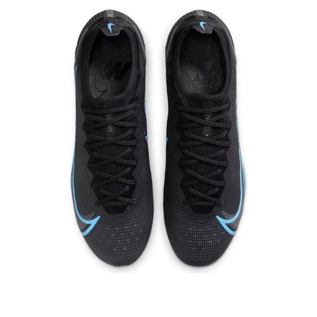 NIKE VAPOR 14 ELITE FG FLYKNIT BLACK IRON GREY BLUE