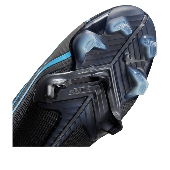 NIKE VAPOR 14 ELITE FG FLYKNIT BLACK IRON GREY BLUE