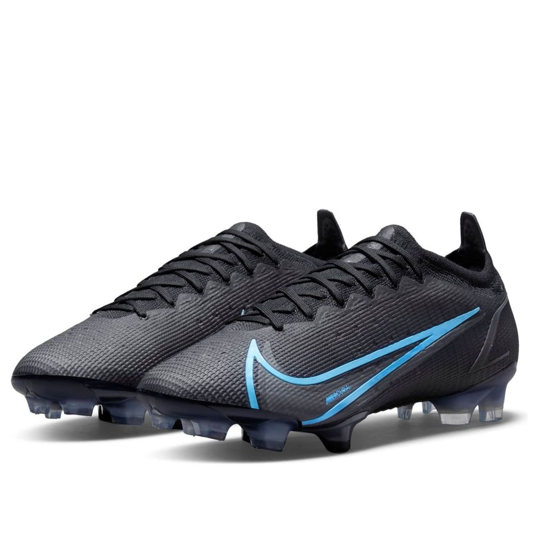 NIKE VAPOR 14 ELITE FG FLYKNIT BLACK IRON GREY BLUE