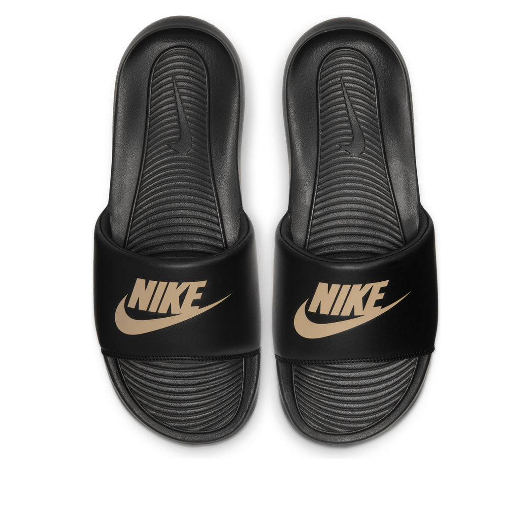 NIKE VICTORI ONE SLIDE BLACK METALLIC GOLD