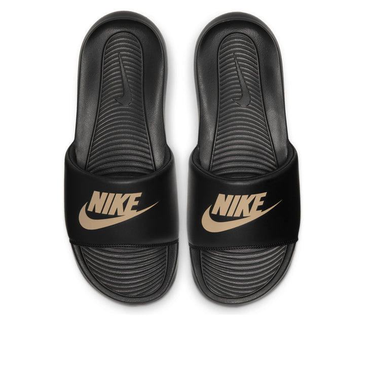 NIKE VICTORI ONE SLIDE BLACK METALLIC GOLD