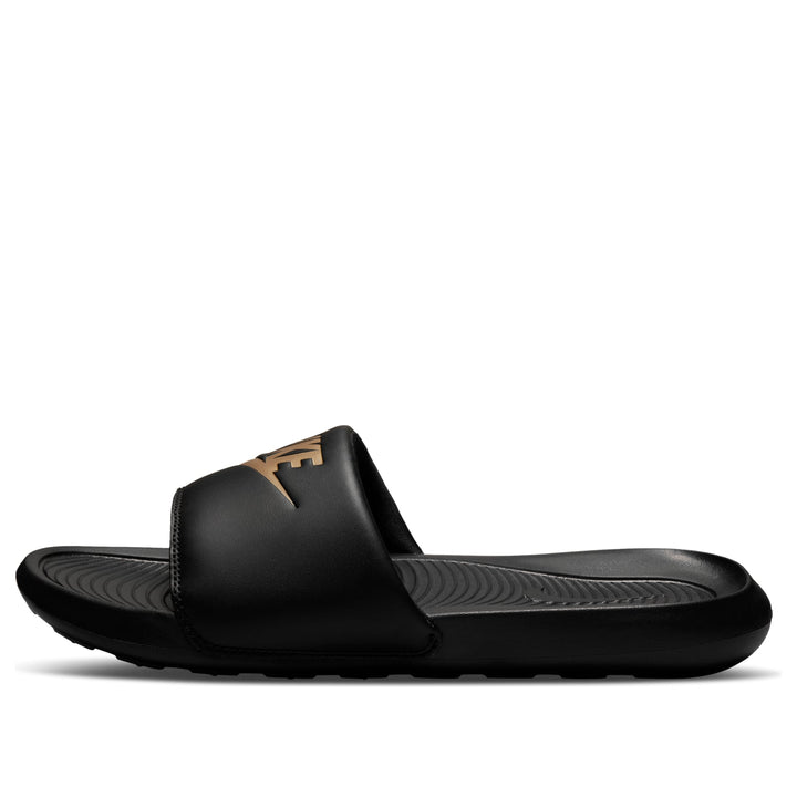 NIKE VICTORI ONE SLIDE BLACK METALLIC GOLD