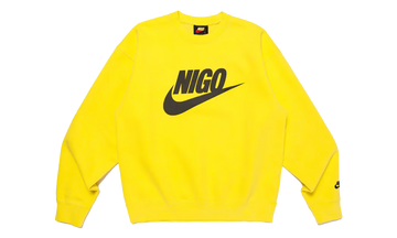 NIKE X NIGO NRG FLEECE CREW SWEATSHIRT YELLOW — Stock