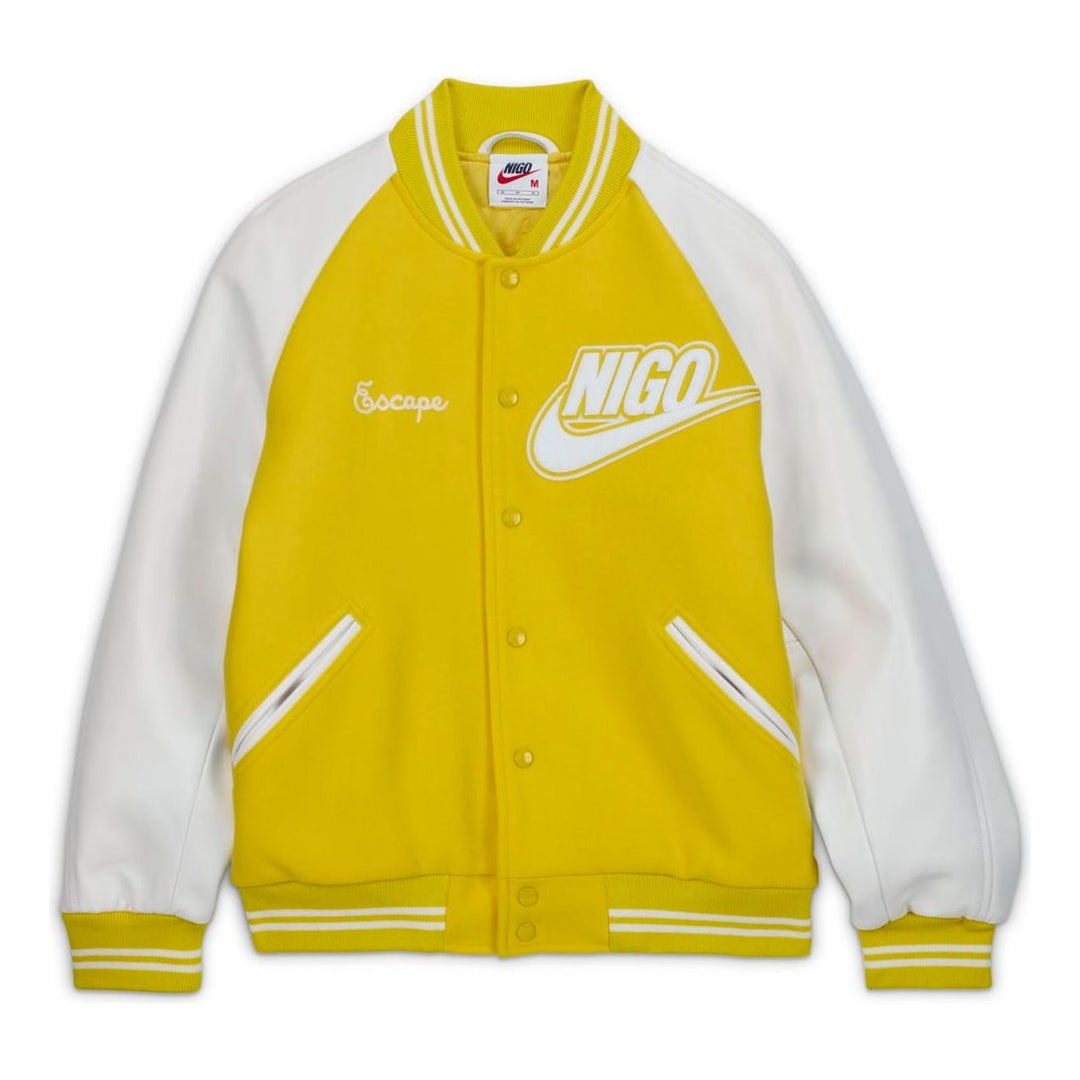 NIKE X NIGO NRG VARSITY JACKET YELLOW