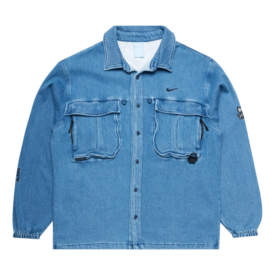 NIKE X NOCTA OPAL LILY PAD DENIM SHIRT BLUE DENIM