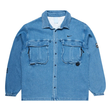 NIKE X NOCTA OPAL LILY PAD DENIM SHIRT BLUE DENIM — Stock