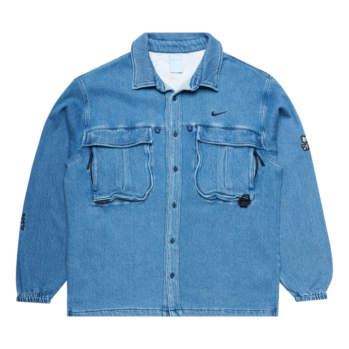 NIKE X NOCTA OPAL LILY PAD DENIM SHIRT BLUE DENIM