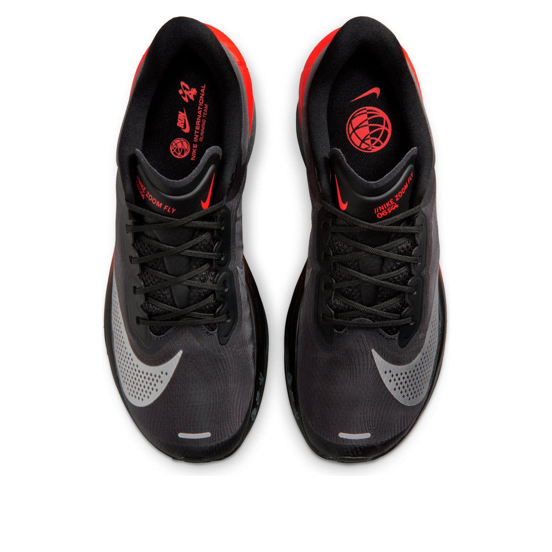 NIKE ZOOM FLY 6 BLACK METALLIC SILVER CRIMSON