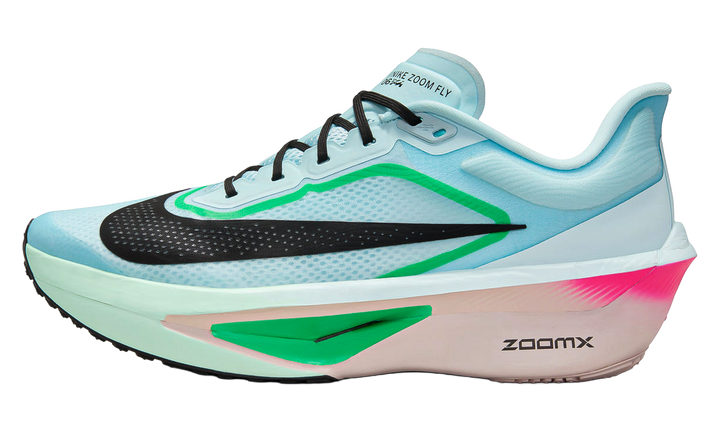 NIKE ZOOM FLY 6 GLACIER ICE HYPER PINK GREEN SHOCK BLACK