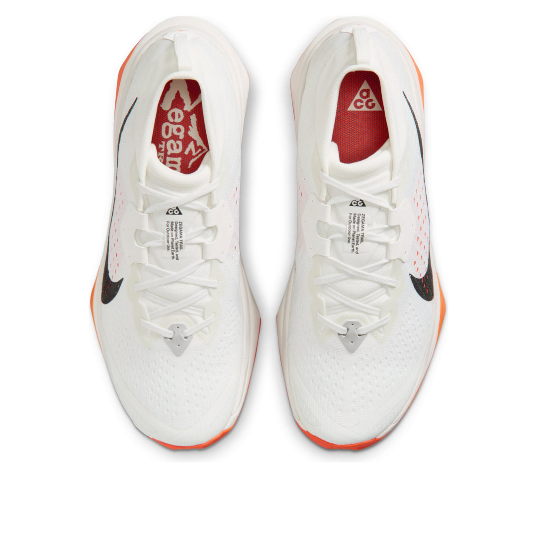 NIKE ZOOMX ACG ZEGAMA SUMMIT WHITE SAFETY ORANGE BLACK