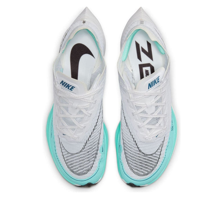 NIKE ZOOMX VAPORFLY NEXT% 2 WHITE AURORA GREEN WOMENS