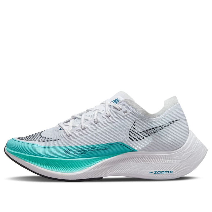 NIKE ZOOMX VAPORFLY NEXT% 2 WHITE AURORA GREEN WOMENS