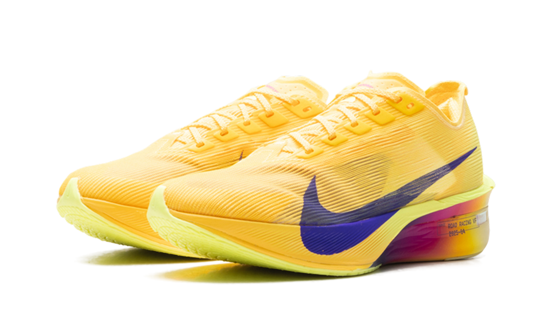 NIKE ZOOMX VAPORFLY NEXT% 4 LA 26.2 CITRON PULSE INDIGO BURST WOMENS
