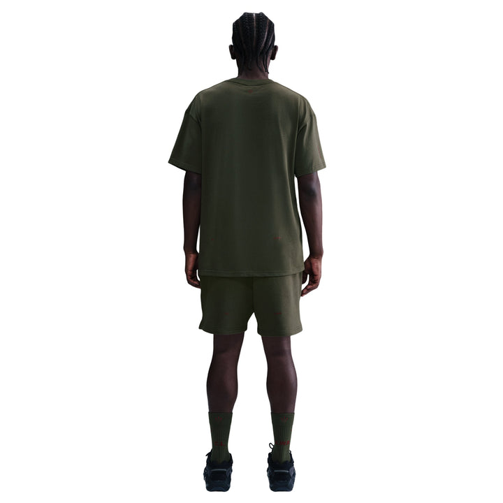 NIKE NOCTA CARDINAL FLEECE SHORTS CARGO KHAKI/TEAM RED