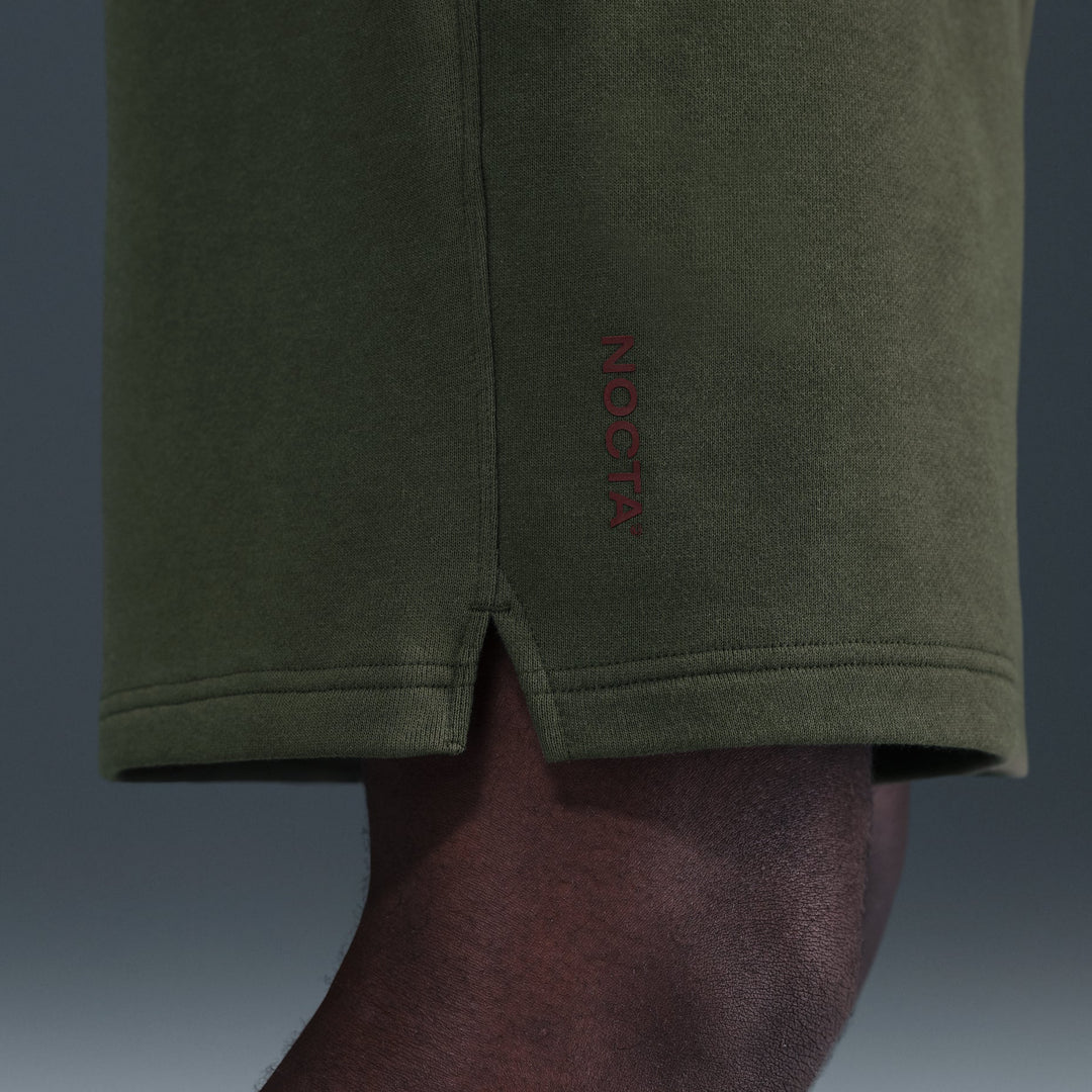 NIKE NOCTA CARDINAL FLEECE SHORTS CARGO KHAKI/TEAM RED