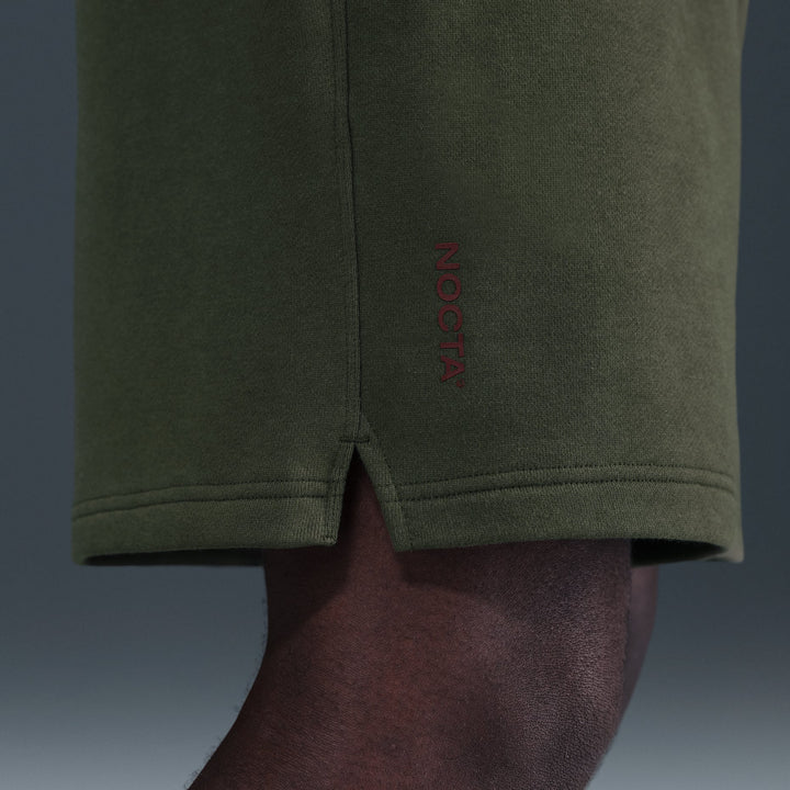 NIKE NOCTA CARDINAL FLEECE SHORTS CARGO KHAKI/TEAM RED