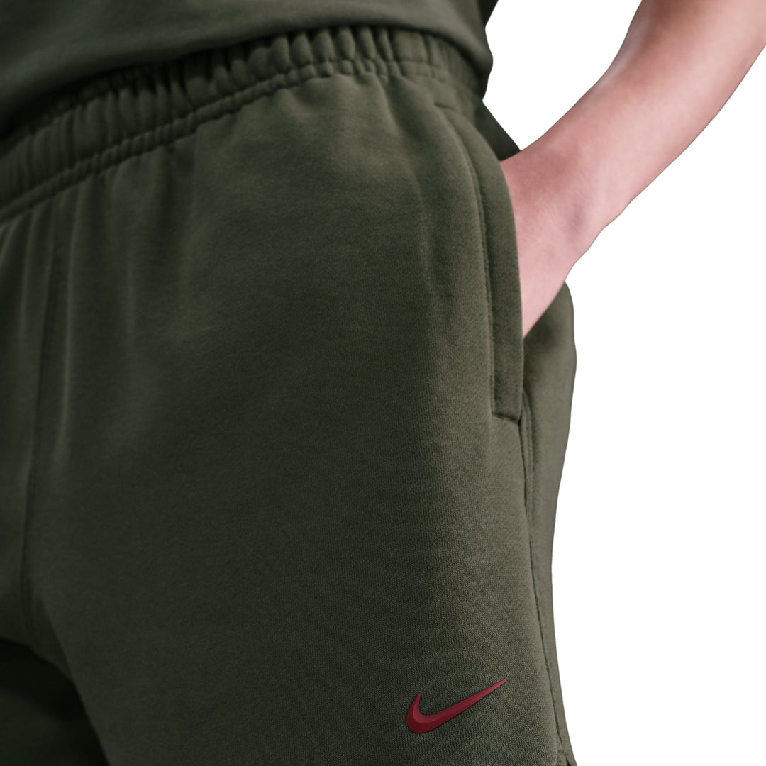 NIKE NOCTA CARDINAL FLEECE SHORTS CARGO KHAKI/TEAM RED