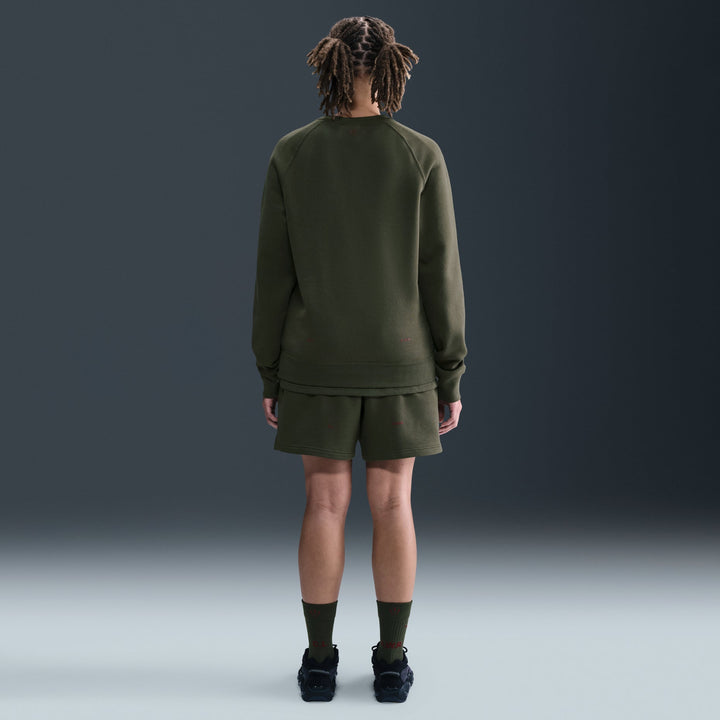 NIKE NOCTA CARDINAL FLEECE SHORTS CARGO KHAKI/TEAM RED