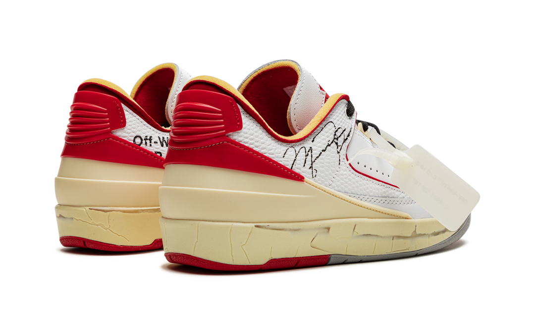 OFF-WHITE X AIR JORDAN 2 LOW WHITE RED