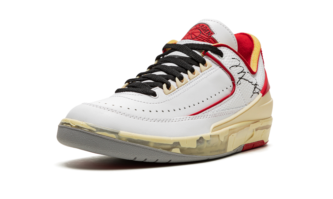 OFF-WHITE X AIR JORDAN 2 LOW WHITE RED