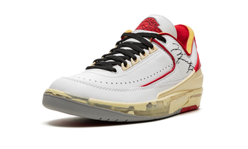 OFF-WHITE X AIR JORDAN 2 LOW WHITE RED — Stock