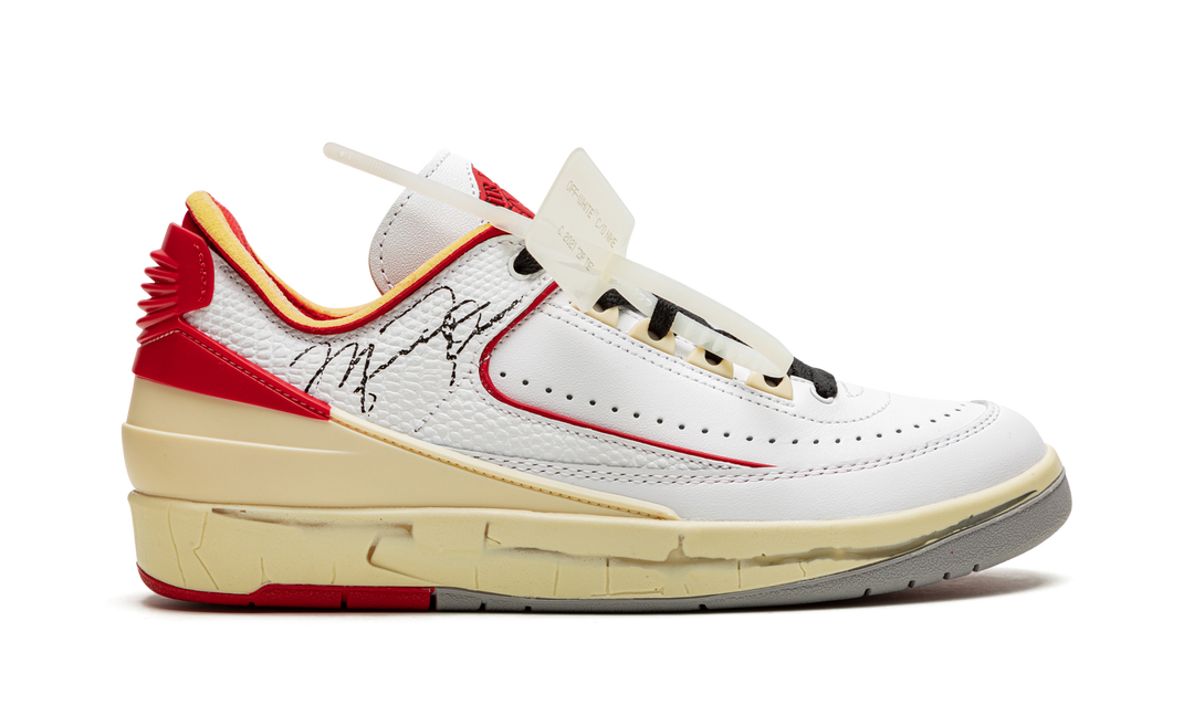 OFF-WHITE X AIR JORDAN 2 LOW WHITE RED