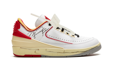OFF-WHITE X AIR JORDAN 2 LOW WHITE RED — Stock