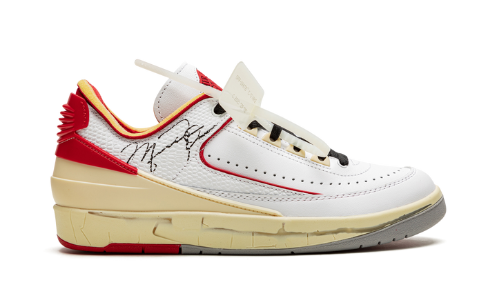 OFF-WHITE X AIR JORDAN 2 LOW WHITE RED