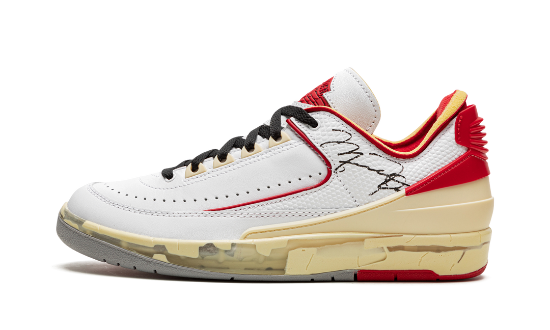 OFF-WHITE X AIR JORDAN 2 LOW WHITE RED