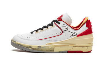 OFF-WHITE X AIR JORDAN 2 LOW WHITE RED — Stock