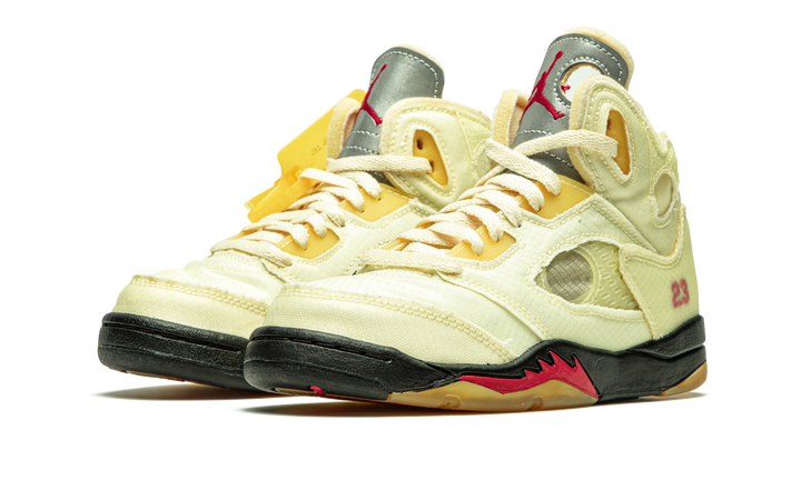OFF-WHITE X AIR JORDAN 5 RETRO SP PS SAIL